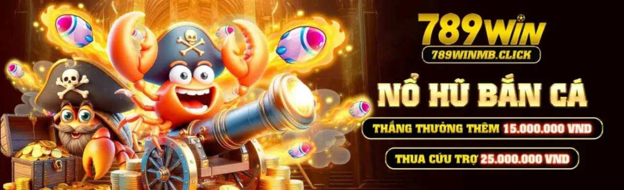 Hình ảnh chính sảnh Bắn Cá 123win với sinh vật biển và kho báu